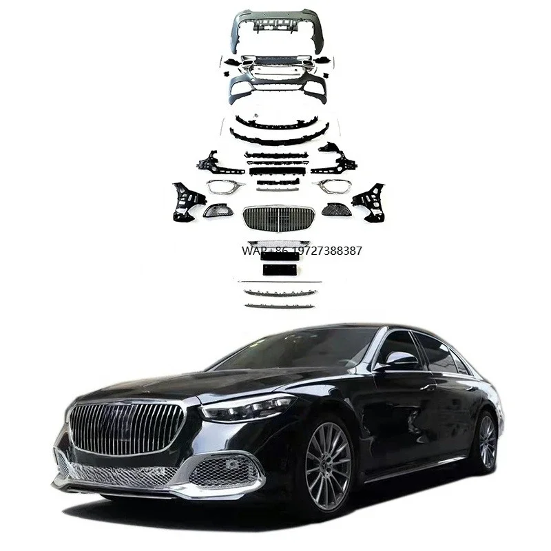 

S-class W223 May-style Bodykit 2021y Car Accessories Front Bumper Rear Bumper Grille Exhaust Tips Rear Diffuser