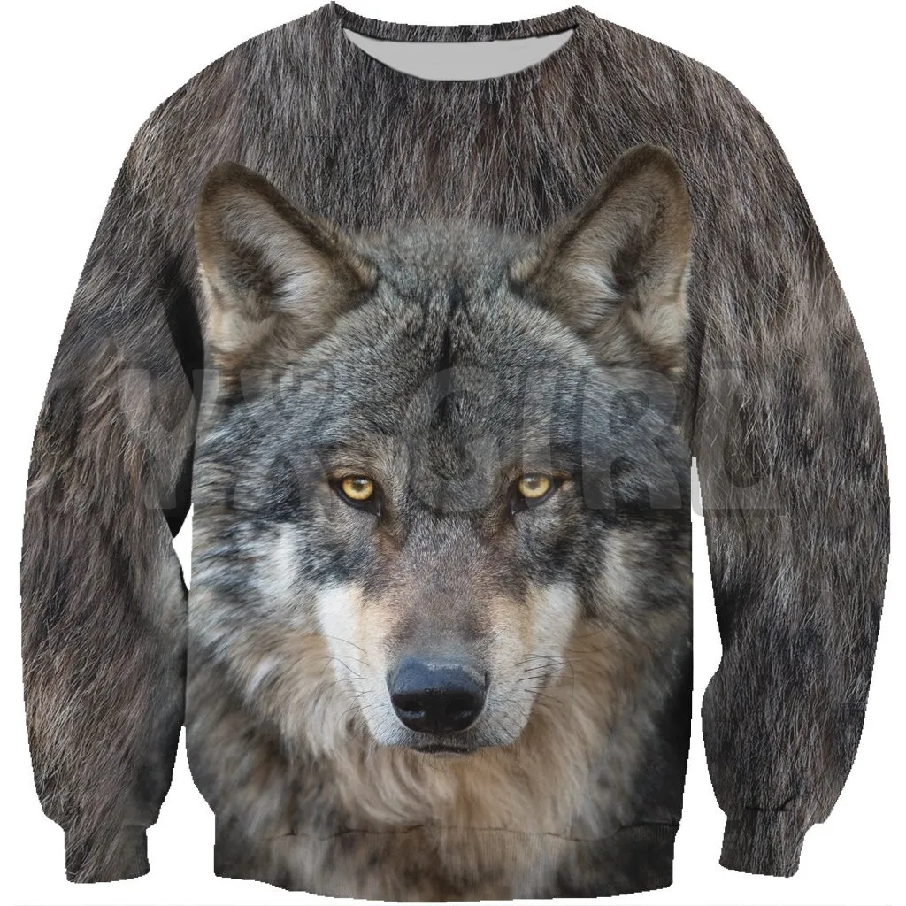 

New Funny Dog Sweatshirt Wolf 3d Printed Sweatshirts Men For Women Pullovers Unisex Tops