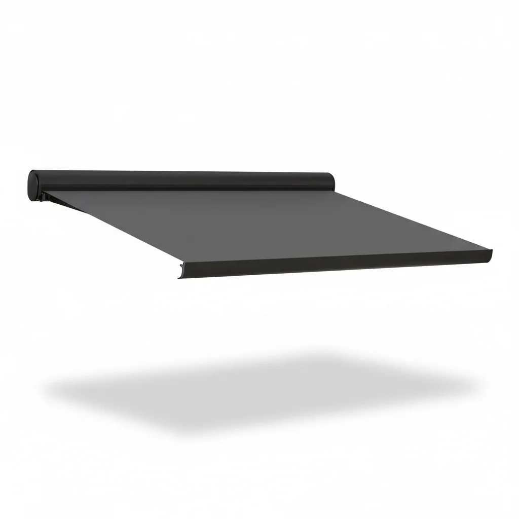 Retractable Awning, Aluminum Full Cassette Awning, 3/2 Meter Acrylic Wall Mounted Shade, Outdoor Patio Sunshade Canopy