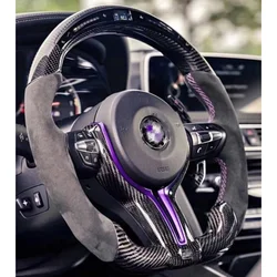 Genuine f10 f30 m steering wheel for all  f32 f86 X5m e70 modified button LED racing track model carbon fiber steering wheel