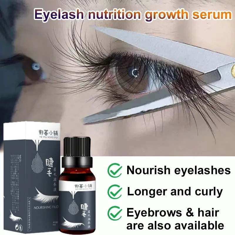 Natural Volumizing Cílios Curl e Alongar Líquido Nutritivo, Mascara de cílios não irritantes, Produto líquido