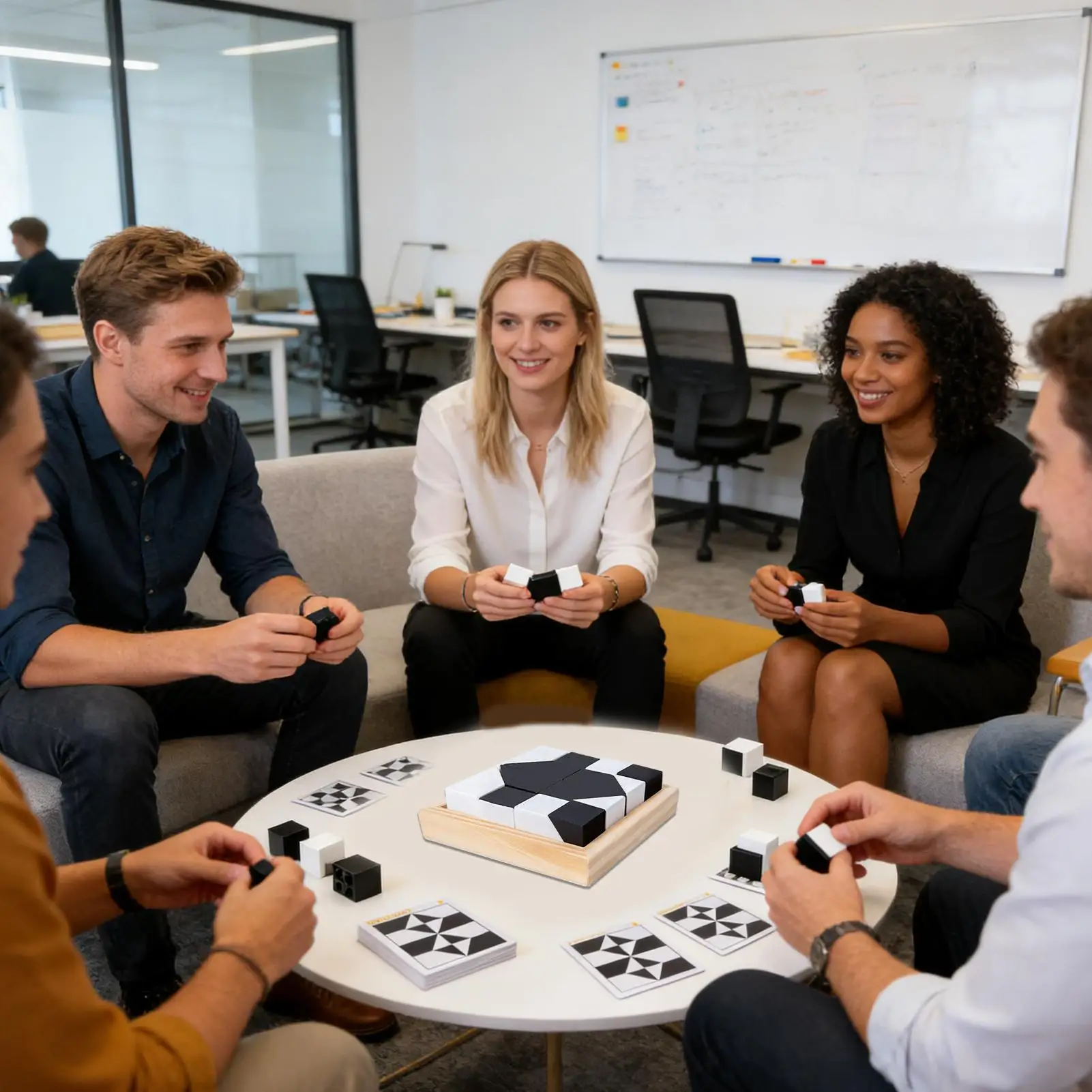 3D Block Puzzle Wood Educational Toys Brain Teaser Puzzles Wooden Block Logic Game IQTest Educational Toy For School Classroom