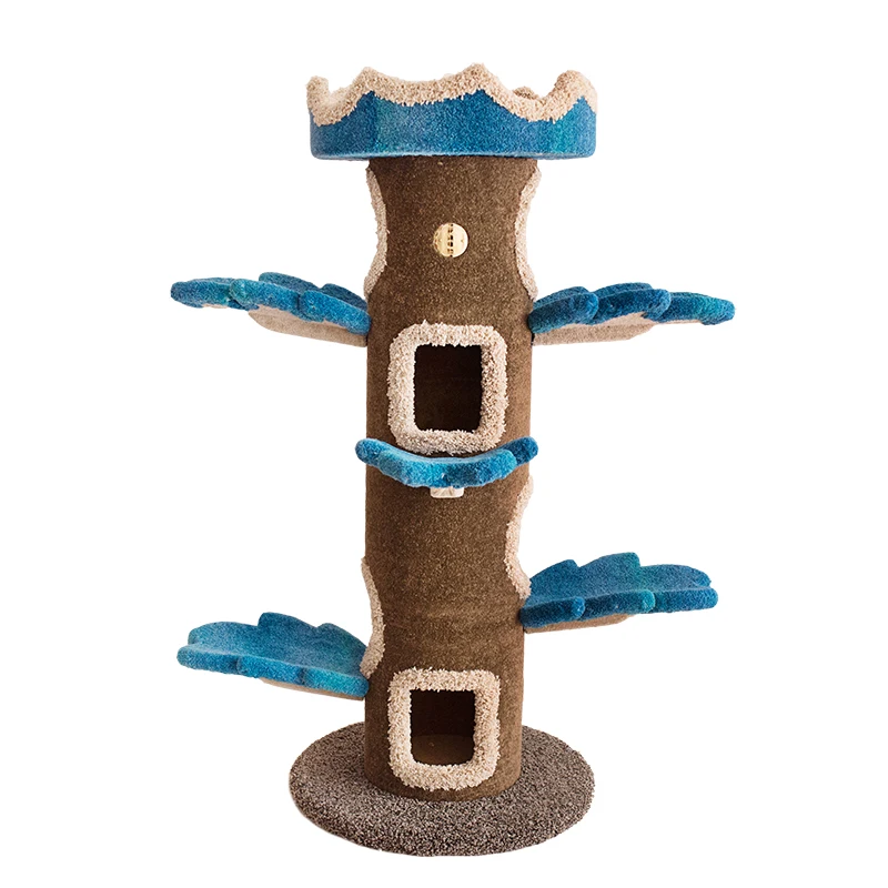 

Factory Wholesale Hot Sell Cat Tree Tower Cat Scratching Sisal Rope Toy Big Tree Shape