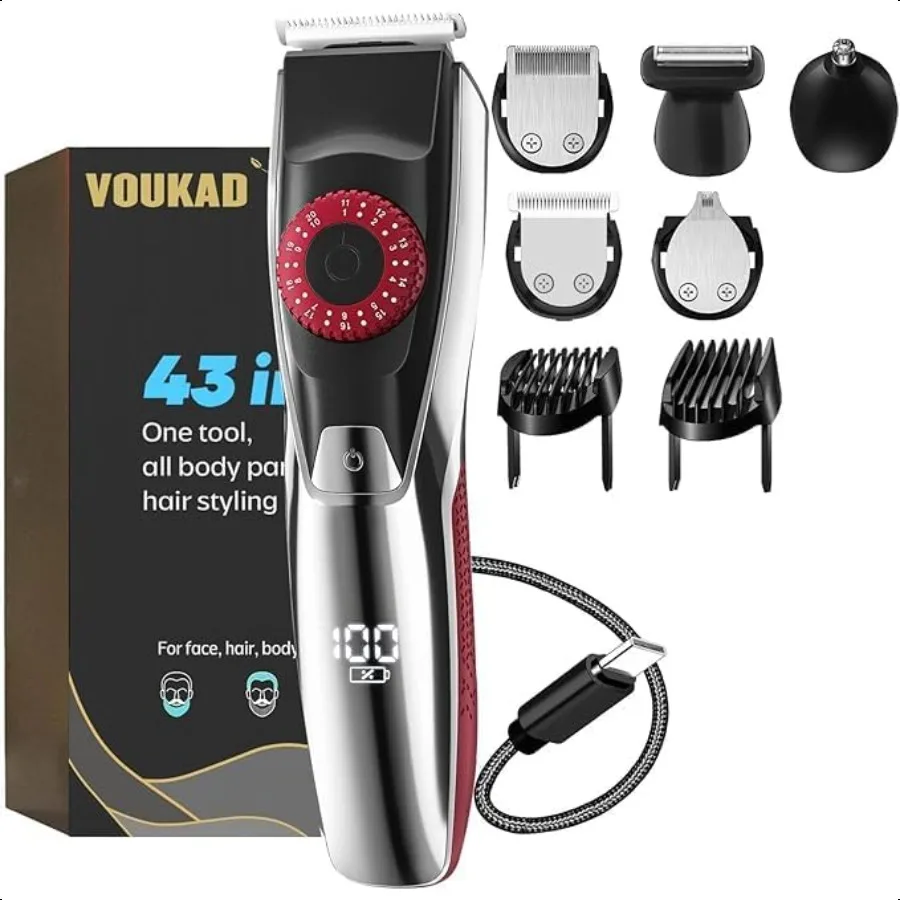 

40 Precisions Electric Trimmer for Beard Face Mustache Body and Ear Hair Grooming and Styling MultiSeries Mens Waterproof Groom