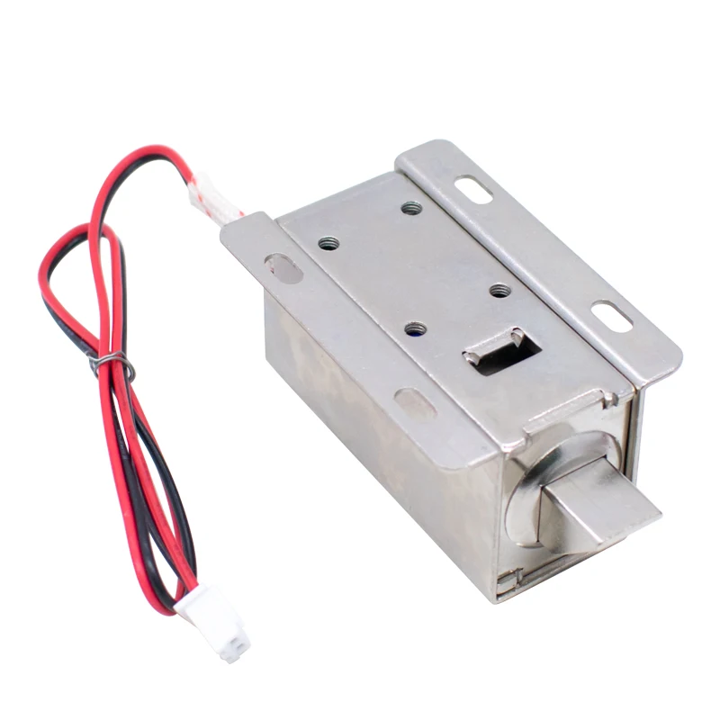 WAVGAT DC 12V Electric Solenoid Lock Tongue Upward Assembly for Door Cabinet Drawer