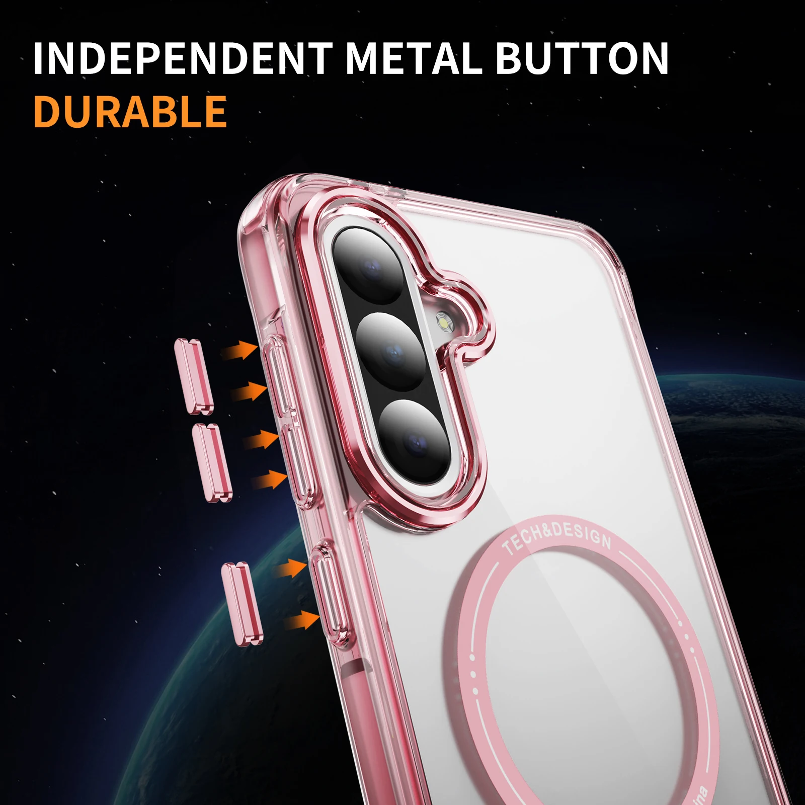 حافظة شفافة مغناطيسية شفافة لهاتف سامسونج جالاكسي S25 Ultra S24 Plus S23 A56 A55 A15 لهاتف Magsafe Matte غطاء نحيف مقاوم للصدمات