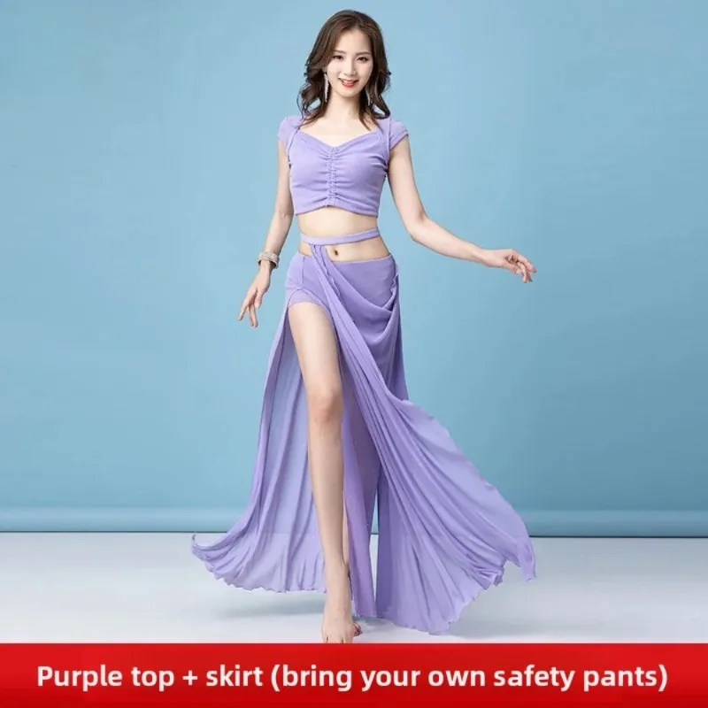 

Elegant Oriental Belly Dance Outfit for Women Long Skirt and Top Performance Costume Set