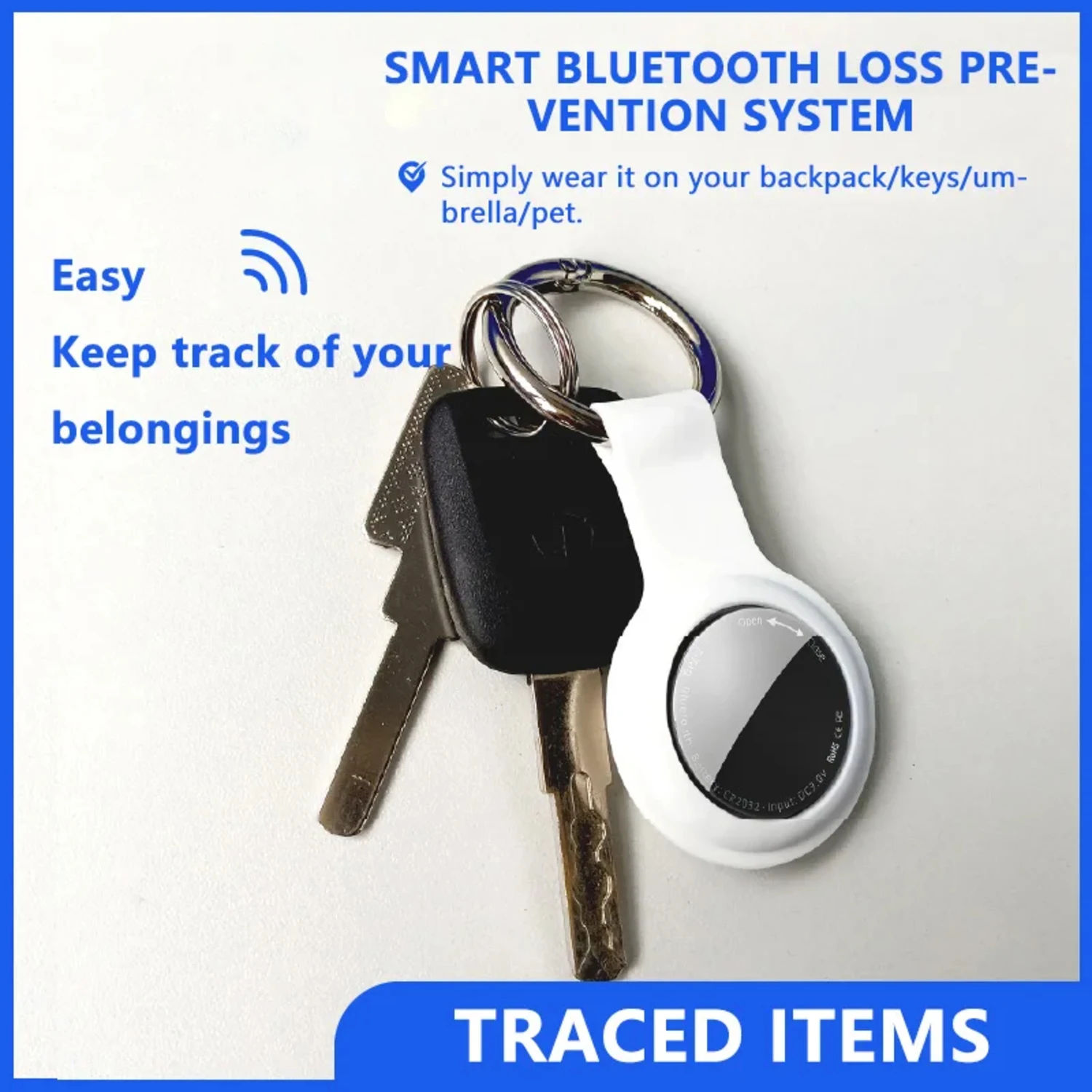 Smart Pet Locator Global GPS Bluetooth Tracker Device For Dog Cat Mini Portable Smart Locator Keychain Pet Anti-Lost for IOS