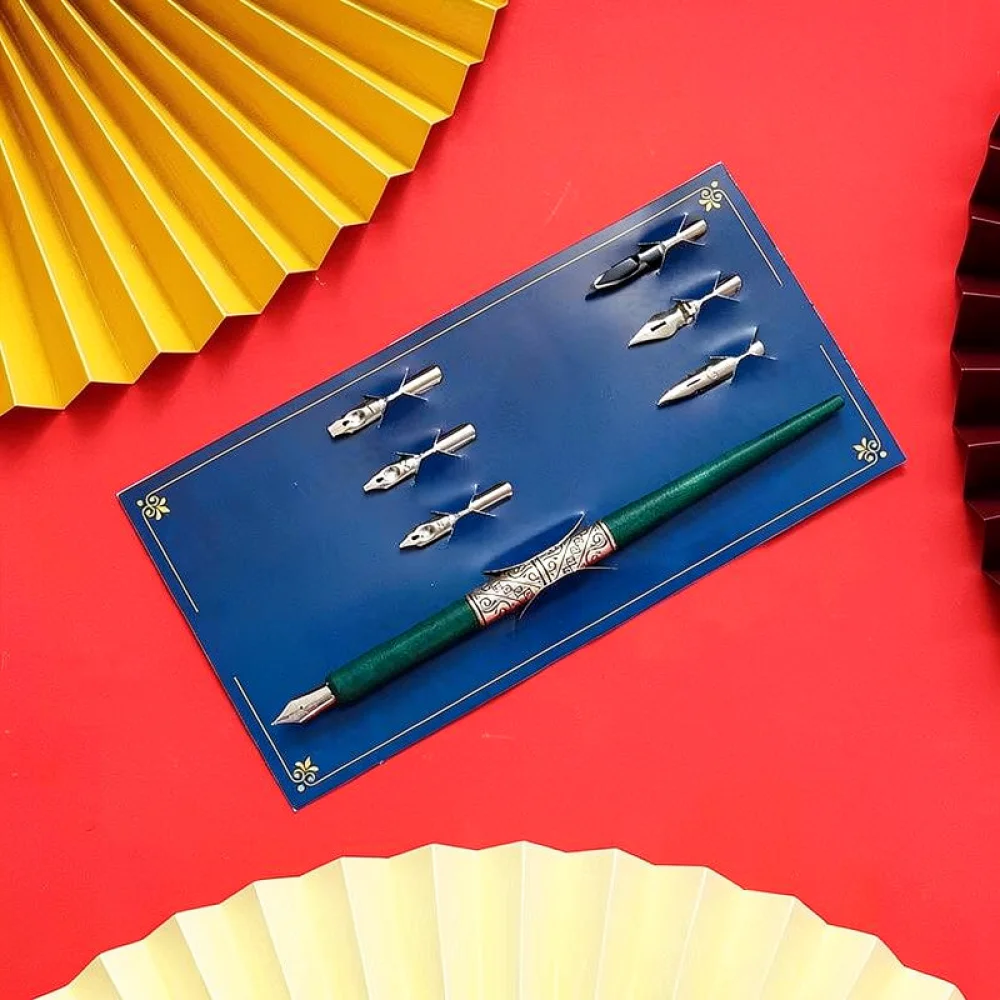 Retro houten penhouder voor ka - Writing Tools recensie en prijs