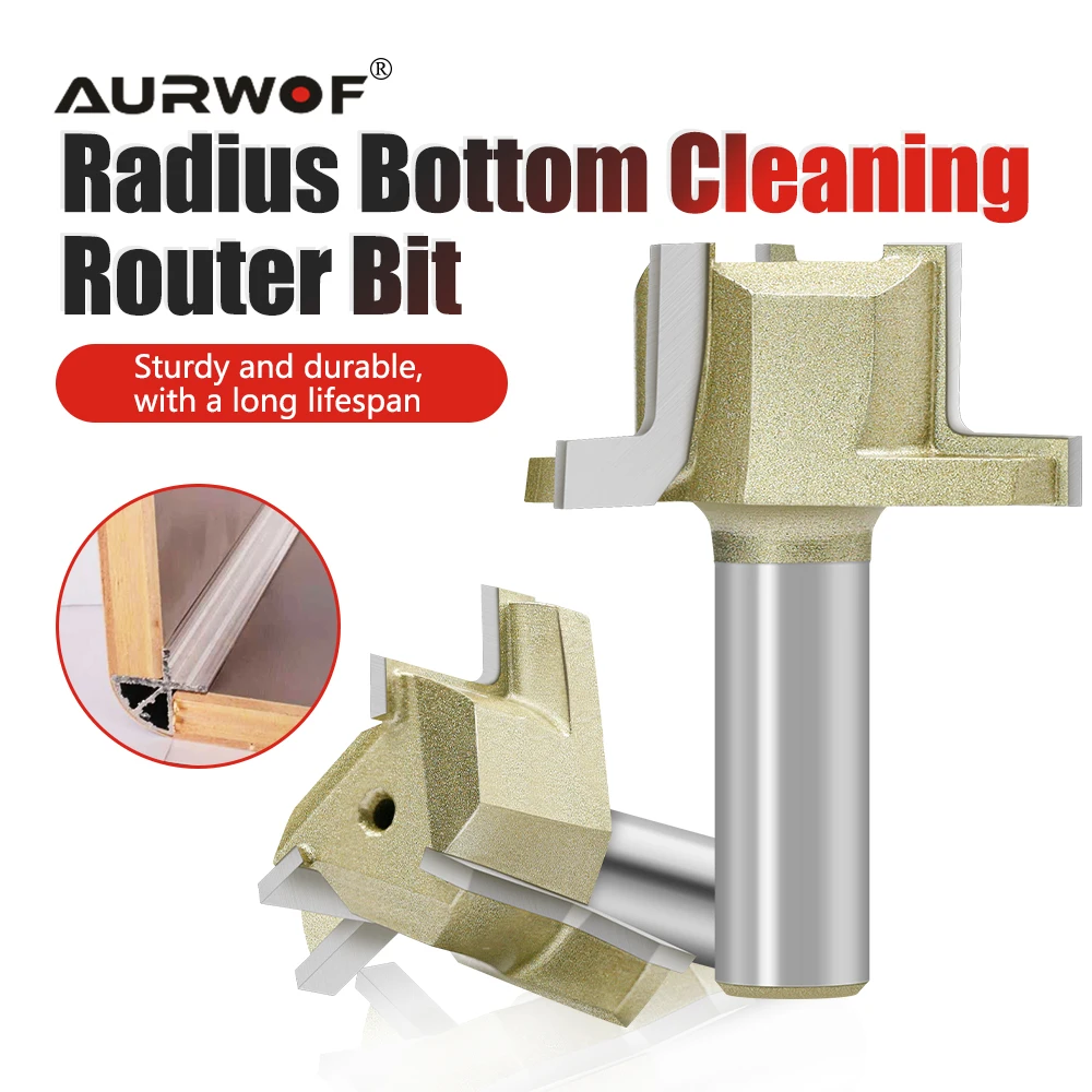 

AURWOF 1/2' Shank Industrial Quality Arc Filling Bit for Wood Router Bits Woodworking I13A26Z3R18GD