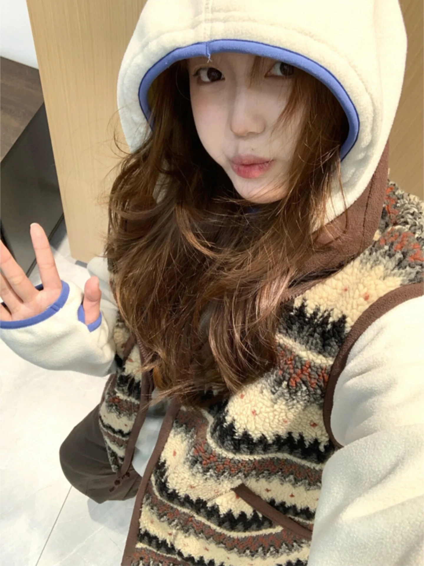 

Мужской утепленный жилет оверсайз на флисовой подкладке, зимняя верхняя одежда, из искусственного меха под овчину, вельветовый, в американском стиле