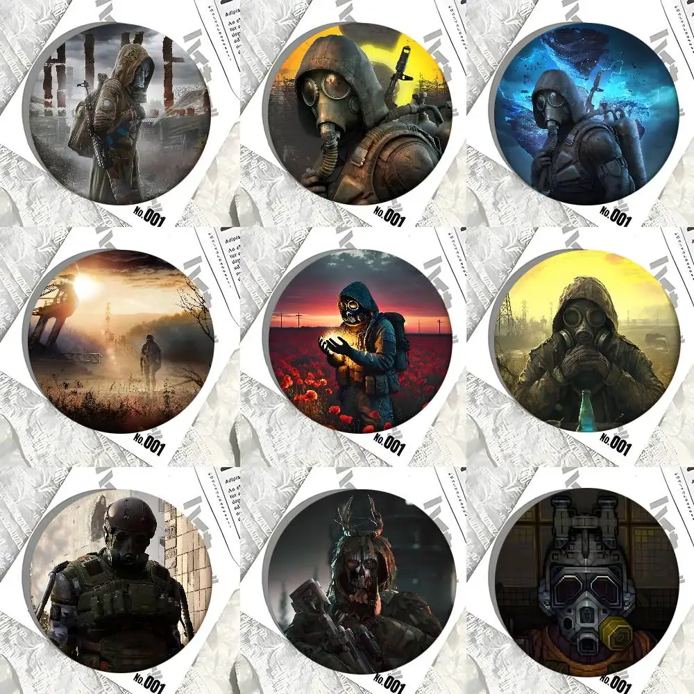S-Stalker 2 Cool Game Round Badge Creative Brooch Clothing Backpack Accessories Lapel Pin