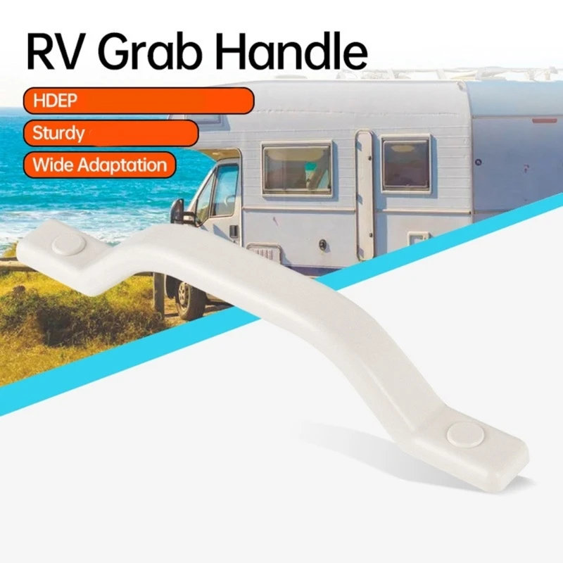 240mm RV Trailer Camper Entry Door Handle Universal Motorhome Caravan Boat Entry Door Assist Handle Nonslip Plastic Grab Handle