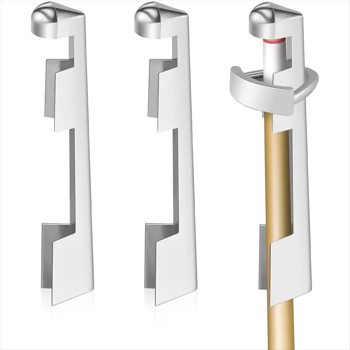 T22C Billiard Cue Clamp 3 Pcs Pool Cue Tip Clamp Alloy Cue Stick Tip Repair Kit for Billiard Table Cue Tips Accessories