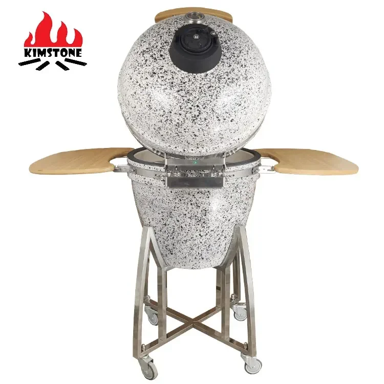 21 Inch Wood Pellet Grill Smoker Ceramic Grill Smoker Egg Kamado Charcoal Bbq Grill Smoker