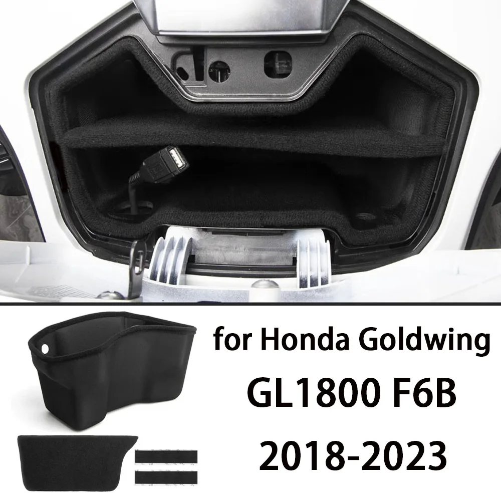 Caixa de armazenamento da motocicleta com forro Eva Foam, acessórios para Honda Goldwing GL1800 F6B DCT Tour 1800B, 2018-2023