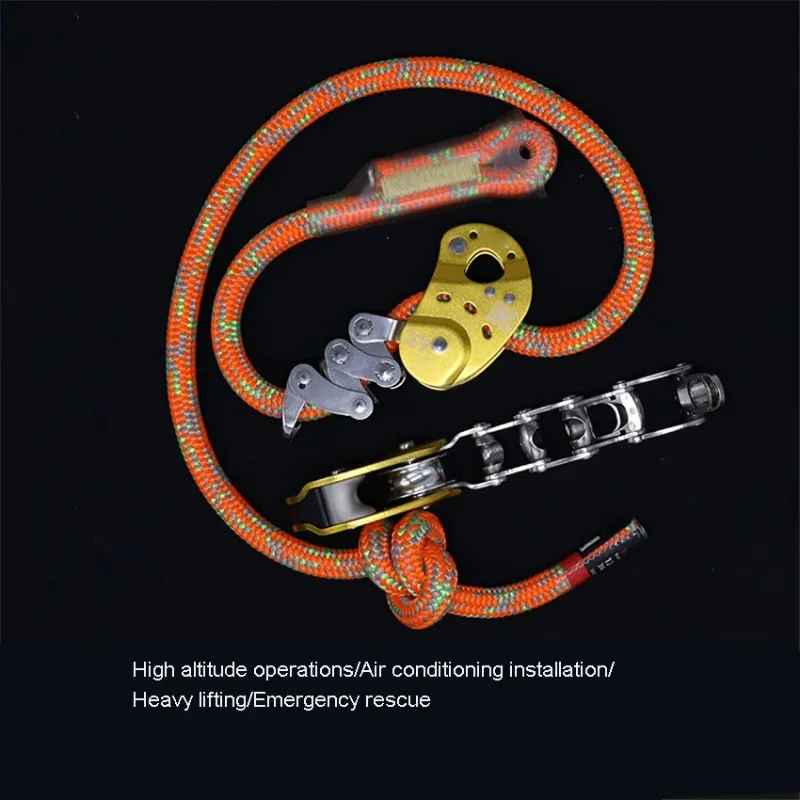 High Altitude Rope Adjusting Support Pulley Positioning Fixed Device