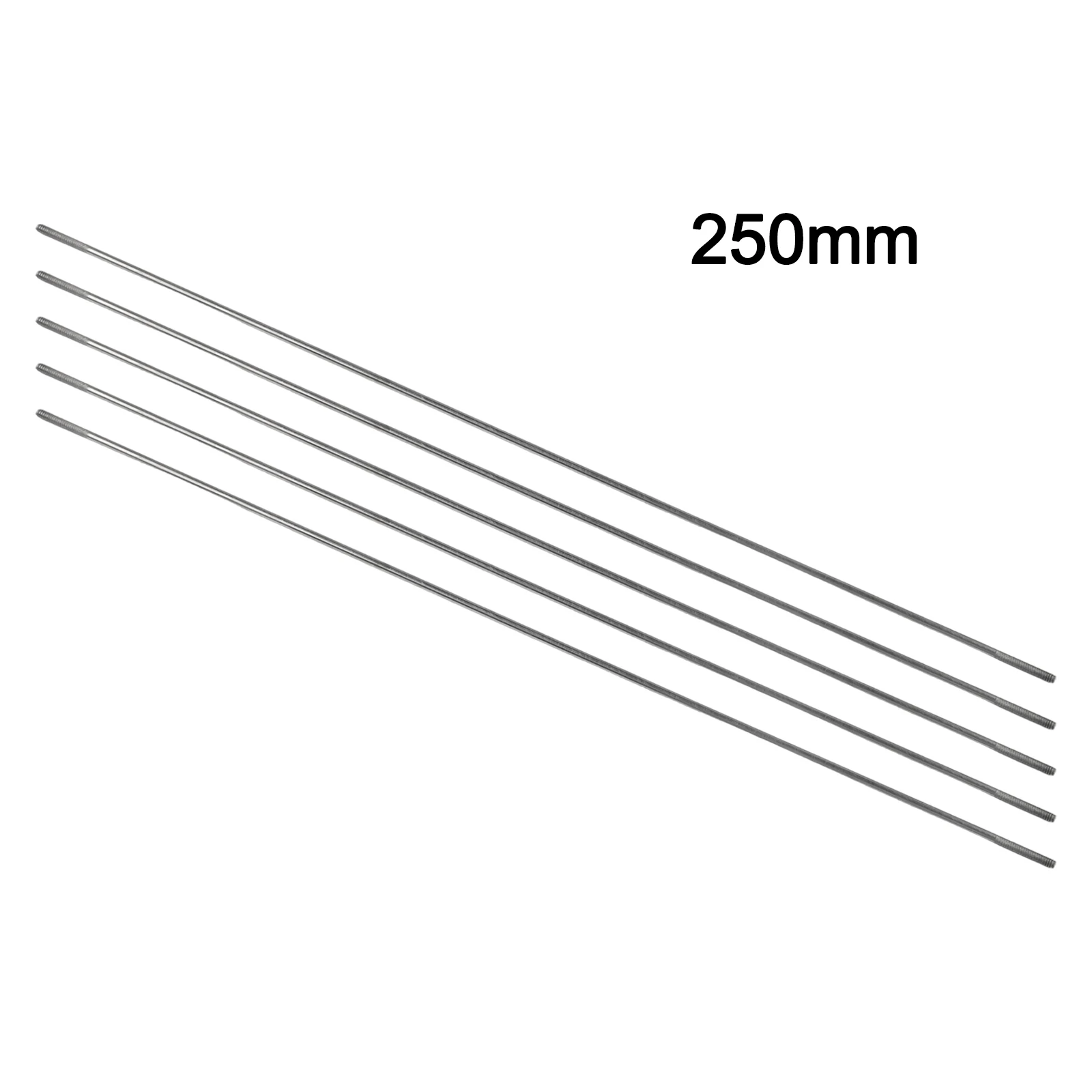 5pcs Tie Rod Linkage Push Rod M2 150/200/250/300mm Stainless Steel Threaded Tie Push Rod For RC Airplane RC Airplane Helicopter