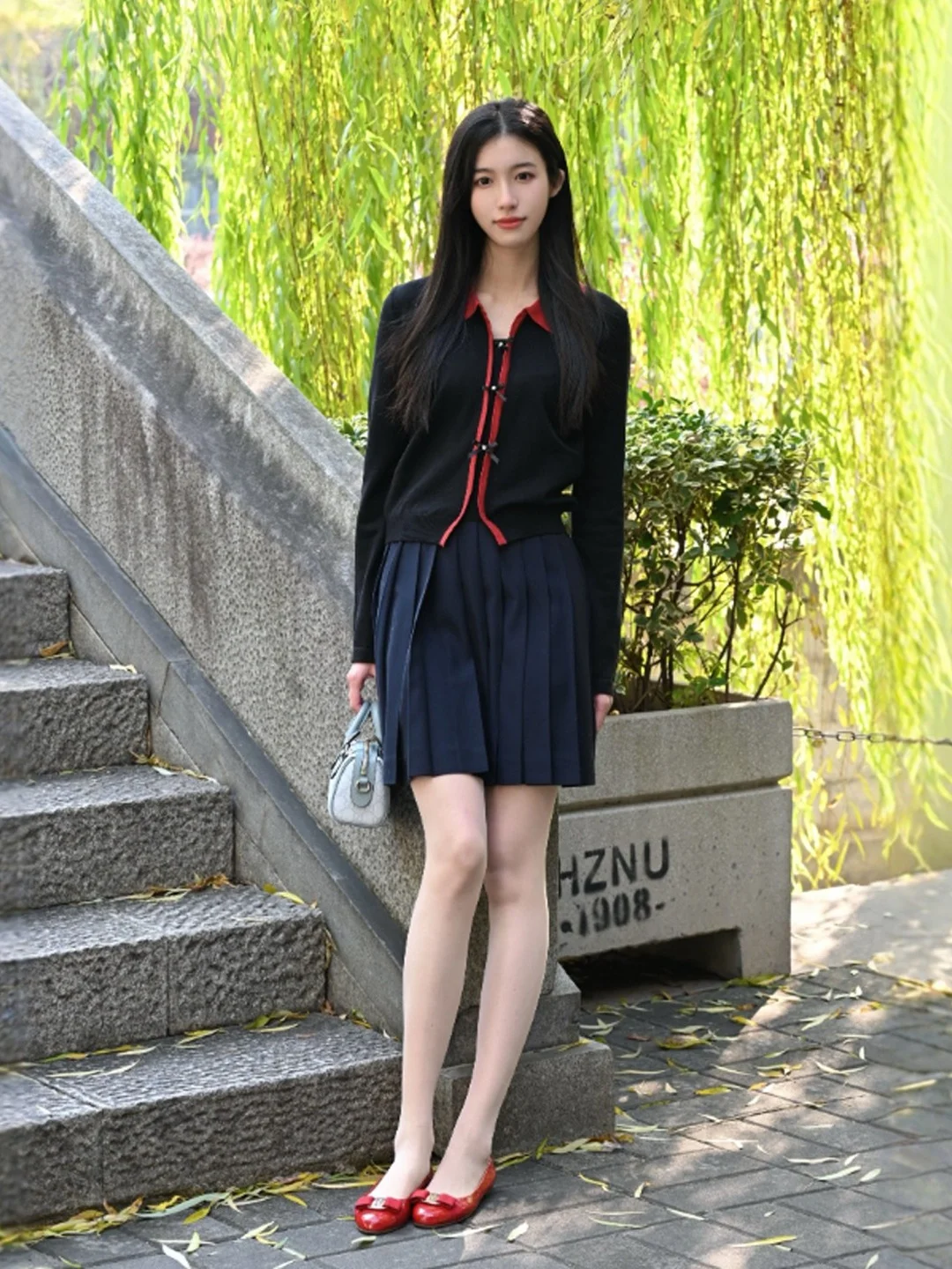 

Корейский уникальный вязаный свитер с отложным воротником, длинными рукавами, в стиле ретро, винтажный женский топ на весну