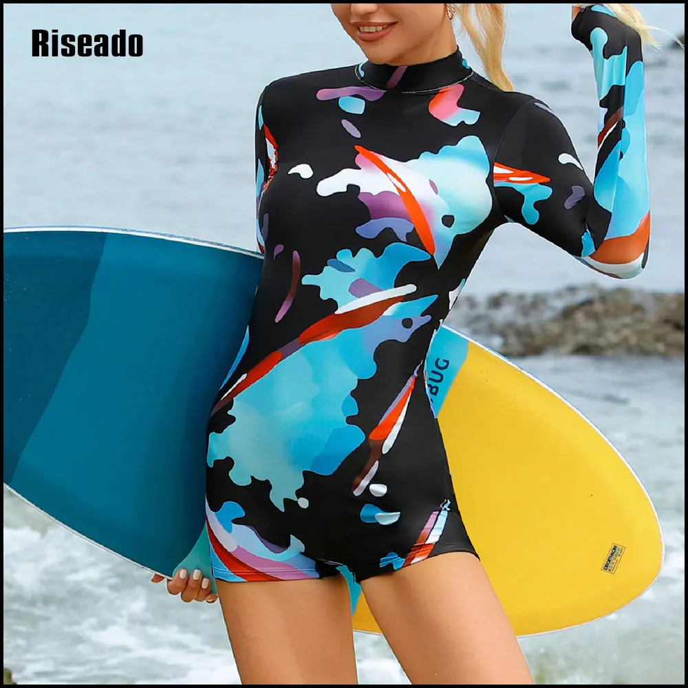 

Womens Rash Guard UPF 50+ Long Sleeve Swim Shirt One Piece Bathing Suit Swimsuit