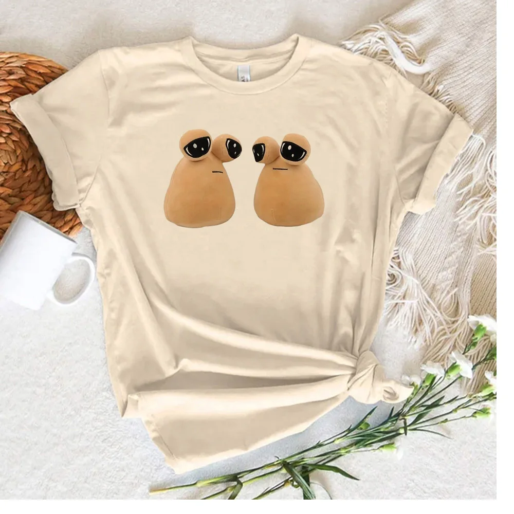 Pou t-shirts women summer t-shirts girl Japanese clothing