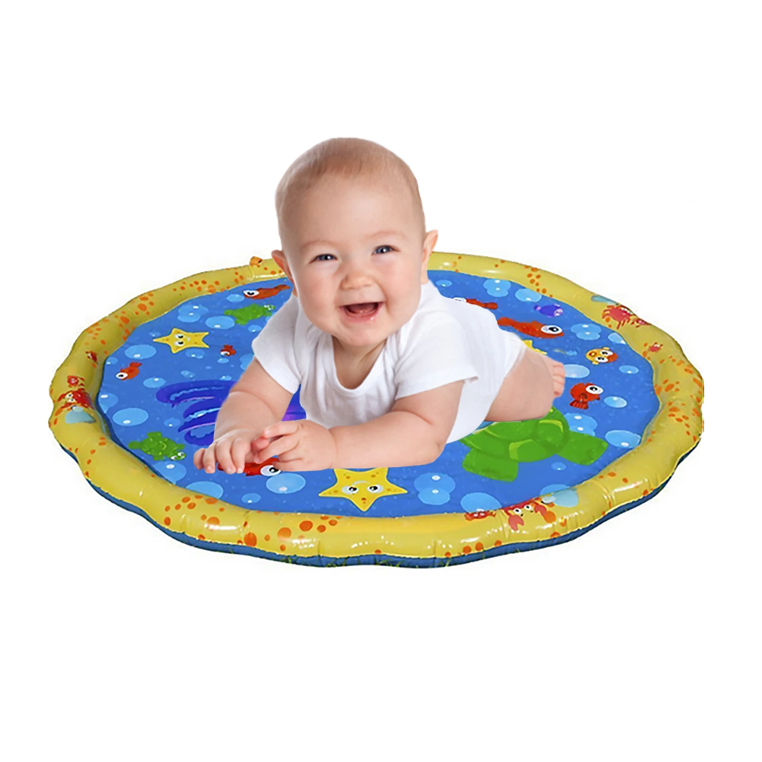 Esterilla inflable para juegos de agua para niños, tapete divertido de 100cm para juegos de agua, para patio trasero