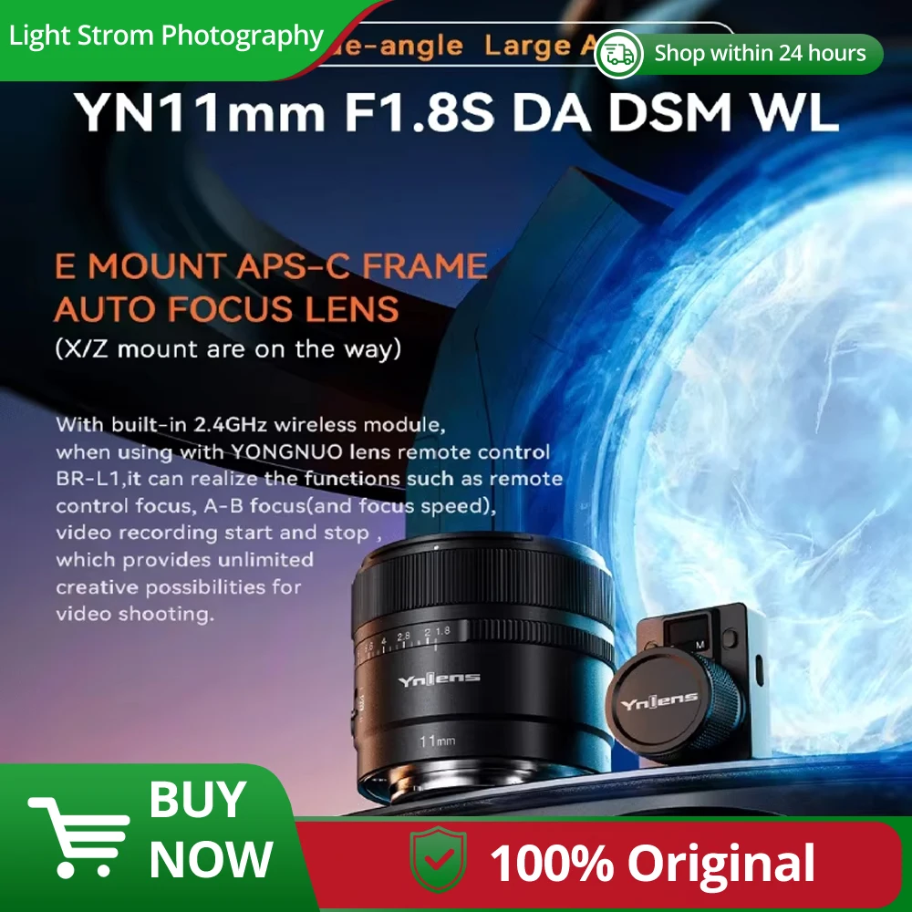 

YONGNUO YN11mm F1.8S DA DSM WL Auto Focus Ultra Wide Angle APS-C Lens With RemoteControl For Sony A6700 A6000 A5100 A3500 ZV-E10