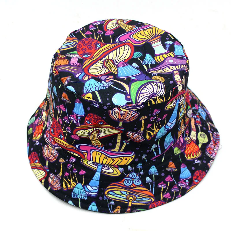 Colored Mushroom Bright Fantasy Fisherman Hat Men and Women Hip-hop Mysterious Fisherman Hat