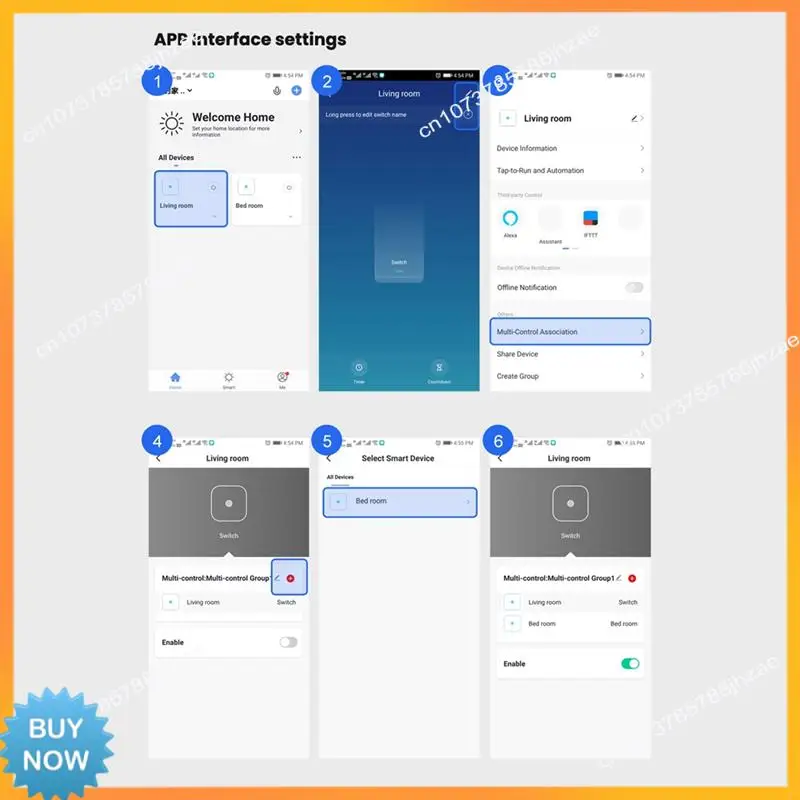 A10R Wifi Smart Wall Switch LED Light Switches 3 Gang Smart Touch Sensor Preto EUA Plug