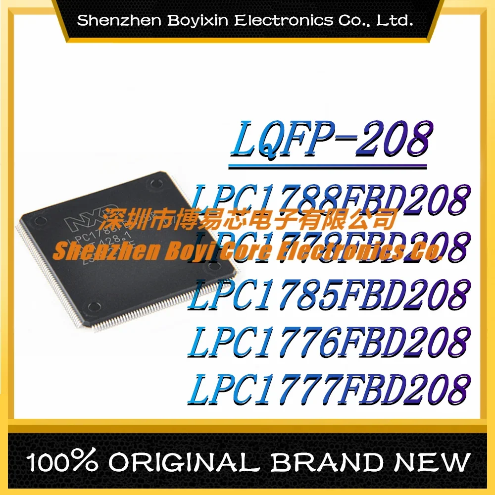 

LPC1788FBD208 LPC1778FBD208 LPC1785FBD208 LPC1776FBD208 LPC1777FBD208 Package: LQFP-208 New Original Genuine