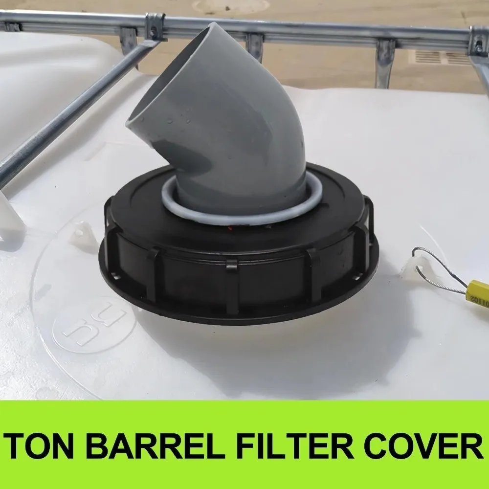 Plastic IBC Ton Barrel Filter Cover Nylon Mesh Reusable Ton Barrel Cover Cap Easy Rinse Venting Tote Tank Lid