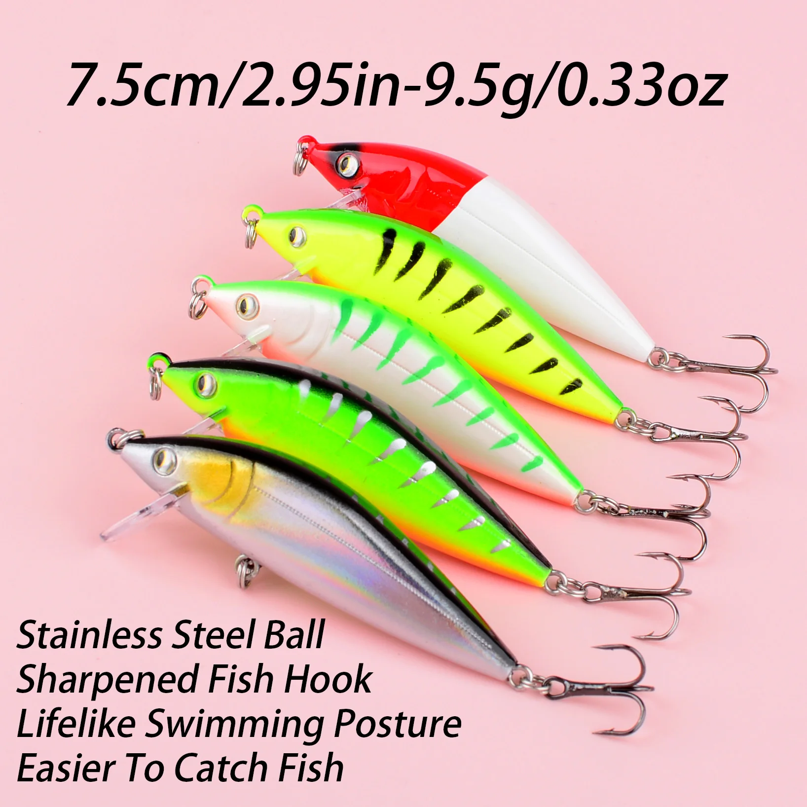 Señuelo Minnow swimbait lastrado que se hunde para lubina y trevally - imagen 4