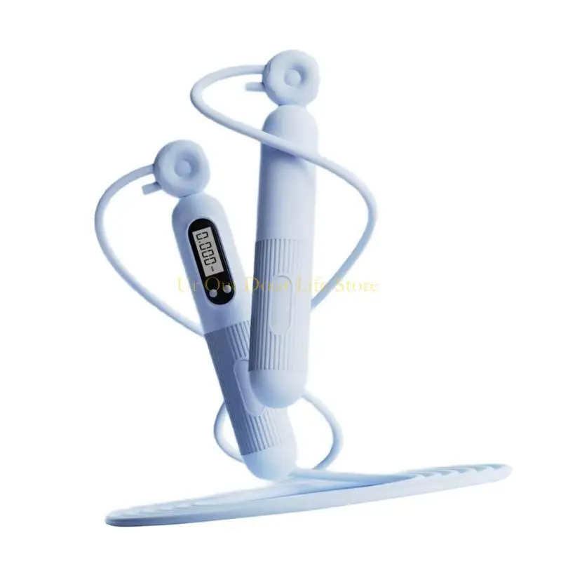 77UF Adjustable Skipping Rope Digital Counting Jump Rope Weighted Jump Rope