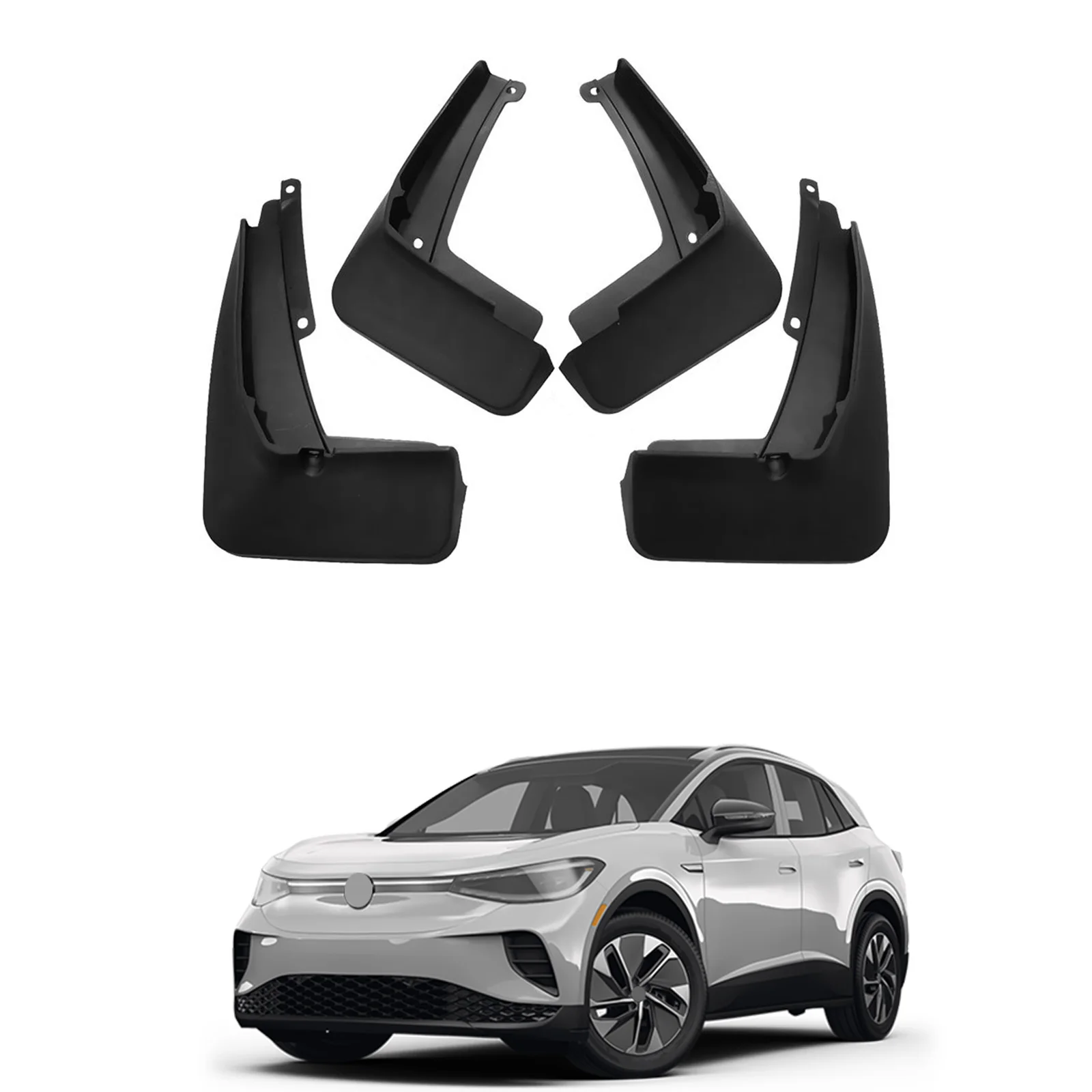 

for VW ID.4 ID4 Car Mud Flaps Mudguard Splash Guards Fender Front Rear Mudflaps Exterior Accessories 4PCS