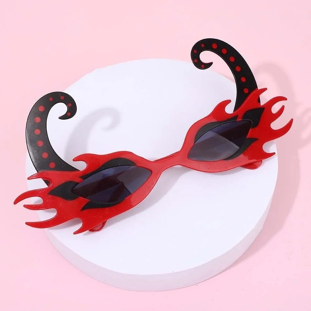 Skeleton Hand Halloween Party Sunglasses Spider Web Dark Lenses Funny Costume Eyeglasses Plastic Frame Quirky Styles