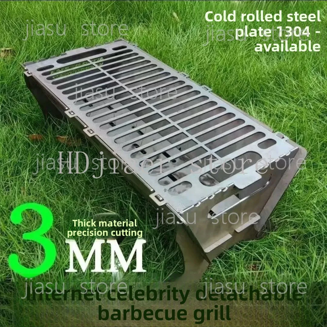 

New Mini Charcoal BBQ Grill Foldable Portable for Outdoor Camping Oyster Home Commercial Indoor Use