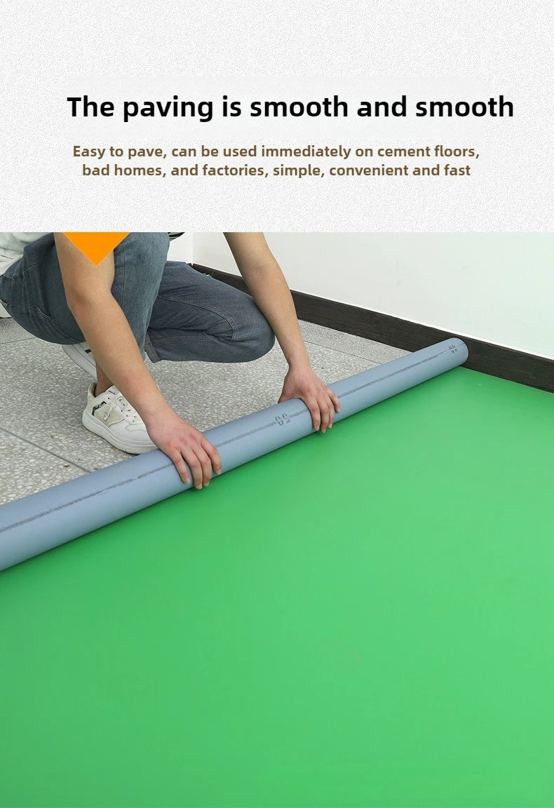 Gray PVC Flooring Roll - Heavy Duty Anti-Slip Wear-Resistant for Garage/Workshop/Concrete Floor, Easy Installation (Commercial)
