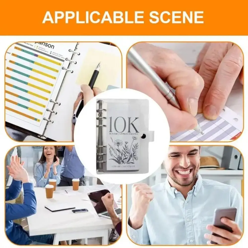 PVC-envelop Besparingen Uitdaging Binder Geld besparen Geld Budget Organizer Besparingen Uitdaging Notebook Gelabelde slots
