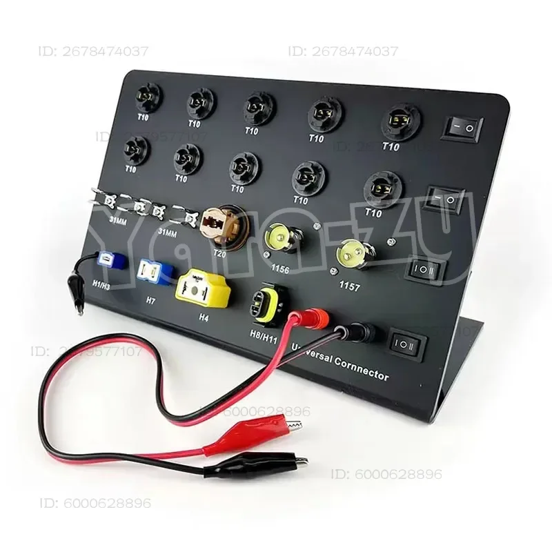 Multifunctional Car Electric Motorcycle Universal 12~24V Car Light Test Box Light Meter Test LED Bulb Meter Test Board