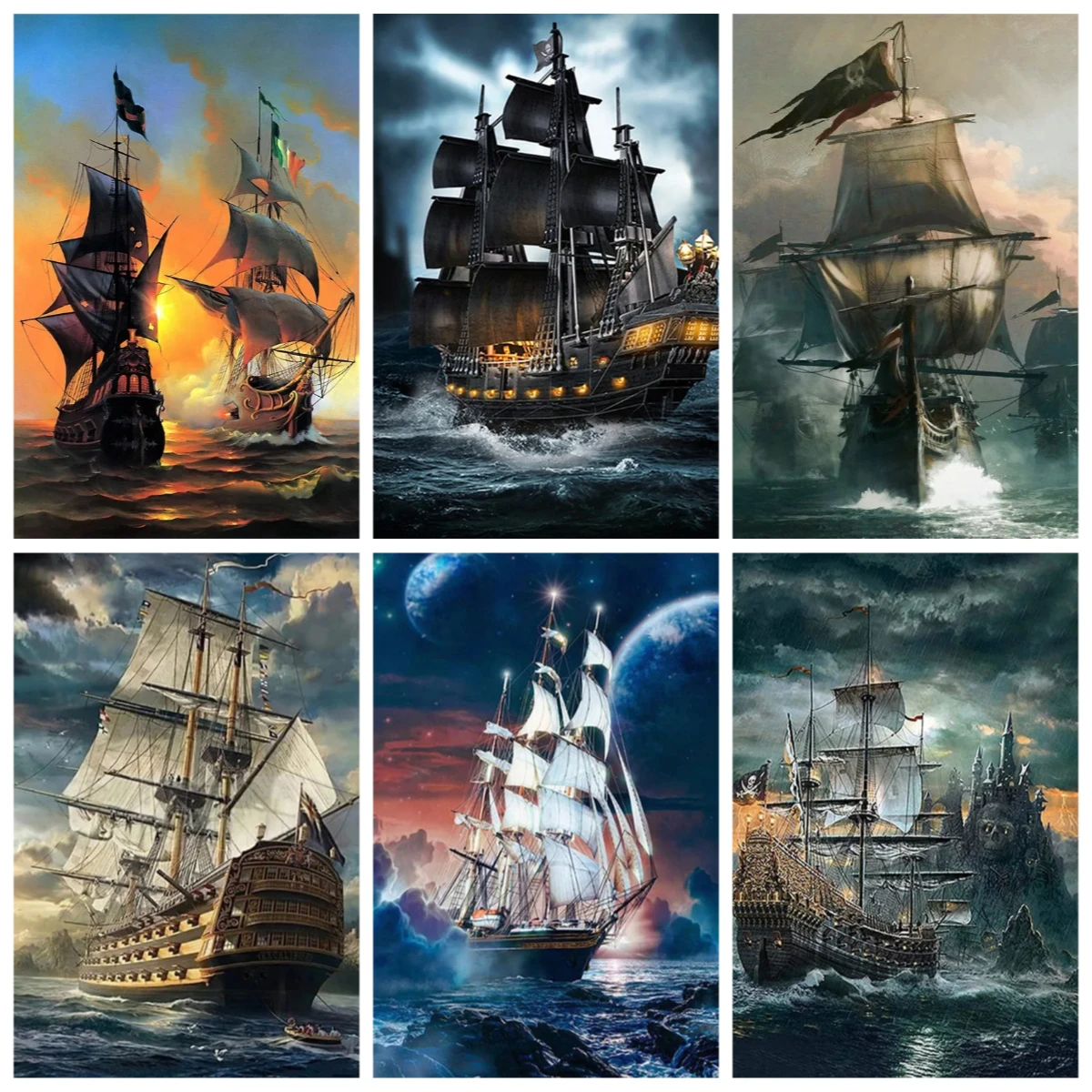 

Sails-Set Jigsaw Puzzle 500 Piece Puzzles for Adults Challenging Family Activity Games for Gameroom Bedroom Livingroom