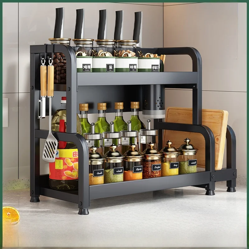 

Kitchen Multi-Function Storage Ra Spice Organizer Knife Holder Carbon Steel Material Goveit Brand ential Kitchen Tool