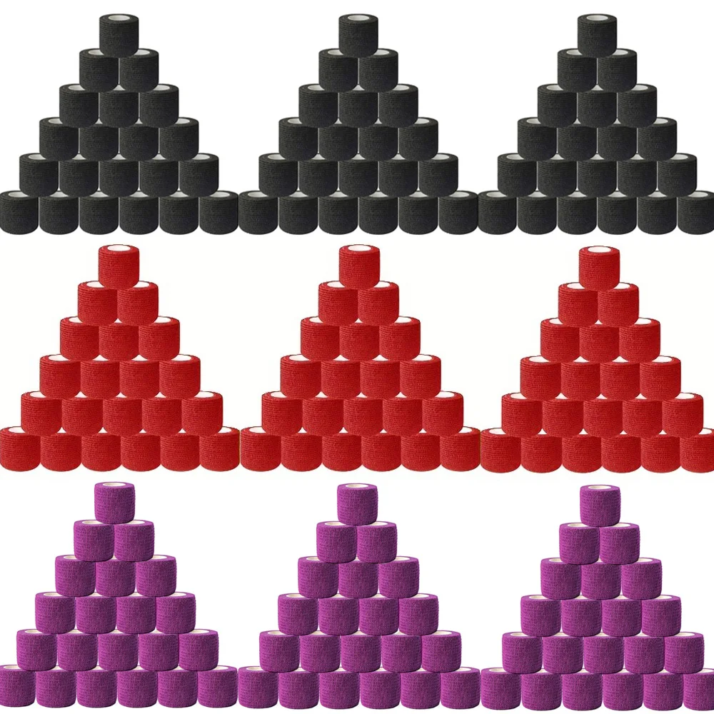 

Tattoo Grip Cover Disposable Non-Woven Self-Adhesive Sports Athletic Bandage Tapes Non-Slip Bandage Wrap Roll Tattoo Accessories