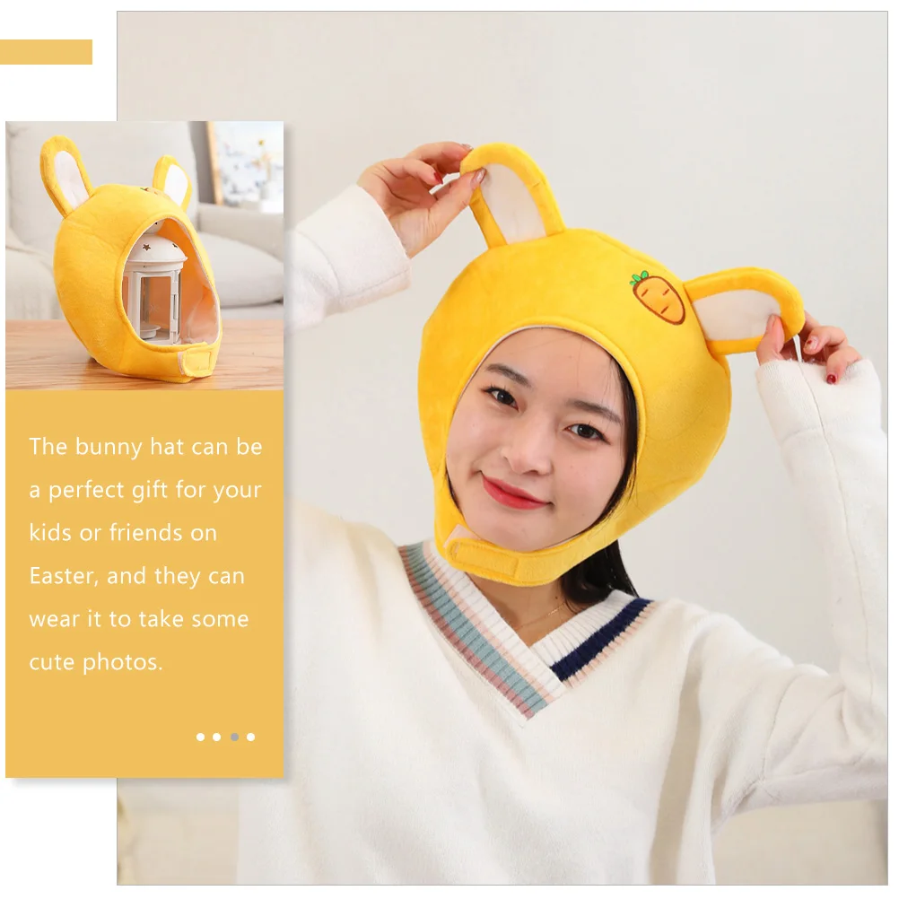 Chapeau réglable, couvre-chef festif, chapeau à oreilles de lapin pour Pâques, Halloween, Noël, cosplay, accessoire de costume de fête