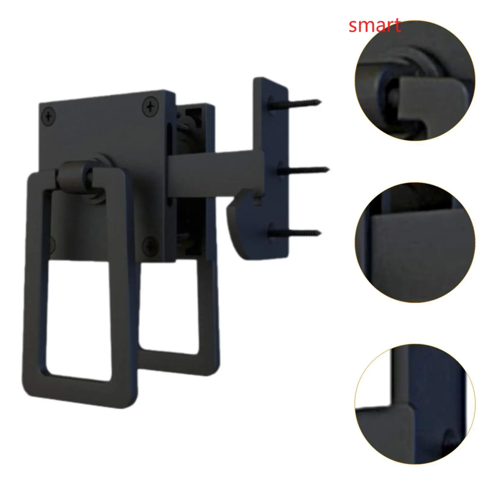 Two Way Aluminium Gate Buckle Solid Structure Suits Garden Barn Wooden Barrier Outdoor Protective Connection Fitting