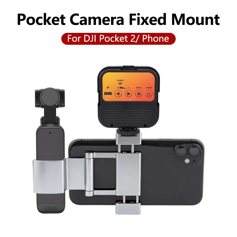 

DJI Osmo Pocket/Pocket 2 Securing Clip Bracket Mount with Cold Shoe for Phone Clip Holder Gimbal Camera Accessorie