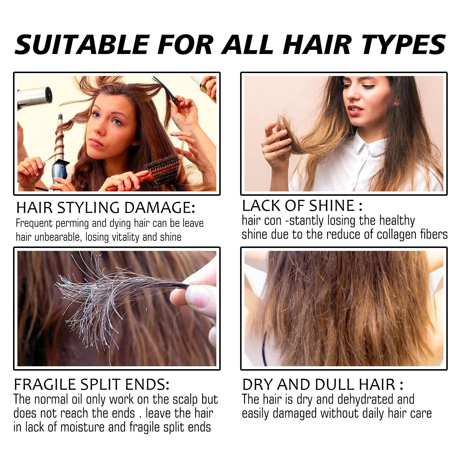 Shiny Hair Hold Spray Hair Building Fiber Applicator Hair Fixing Spray Hair Hold Spray Water Salon Hair Styling Product
