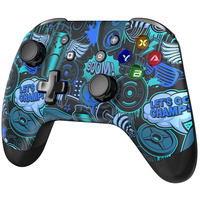 EasySMX 9124 Wireless Gamepad Bluetooth Gaming Controller Compatible with Nintendo Switch/PC/Smart TV/Phone, Graffiti