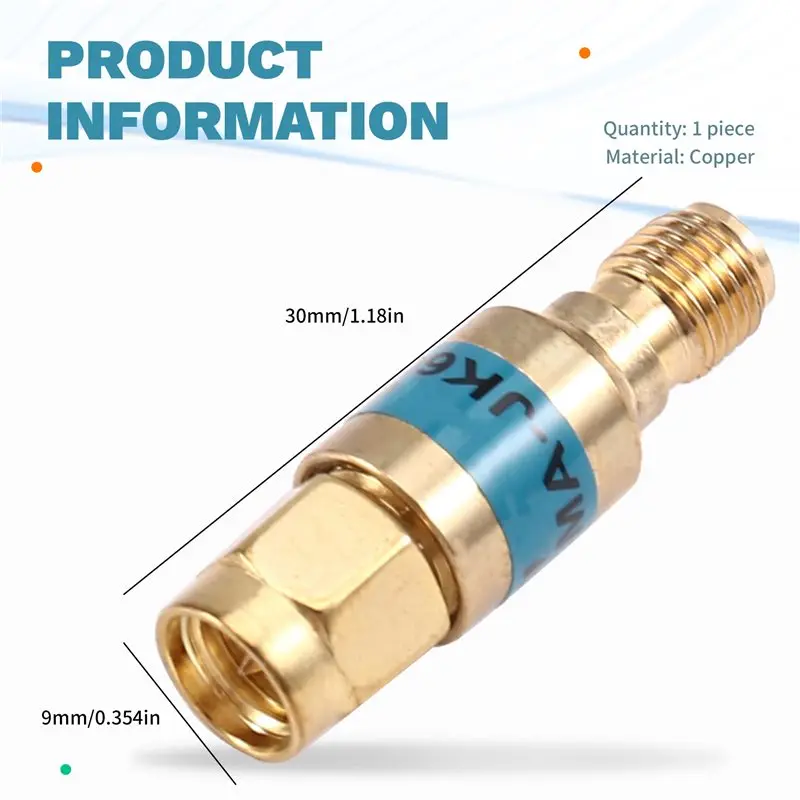 ABBP-3X 2W DC-Block SMA Male To SMA Female DC-6Ghz 50Ohm Gold Plate Coaxial Block SWR≤1.2 DC Blocker Connector High Quality