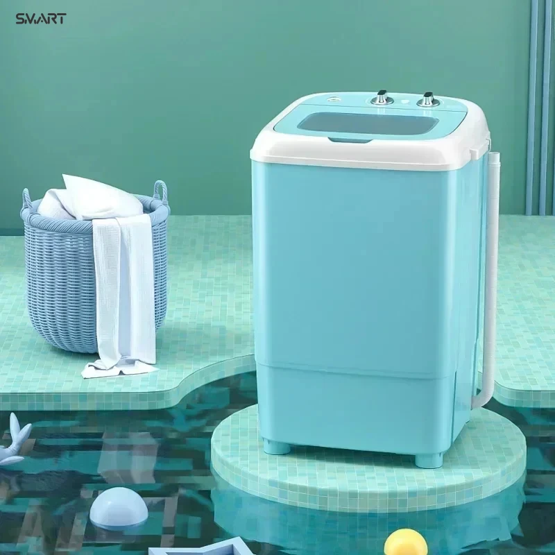 home Mini Electric Washing Machine. save water and electricity,Small Semi-Automatic. Dual Purpose for Laundry and Shoe Brush.