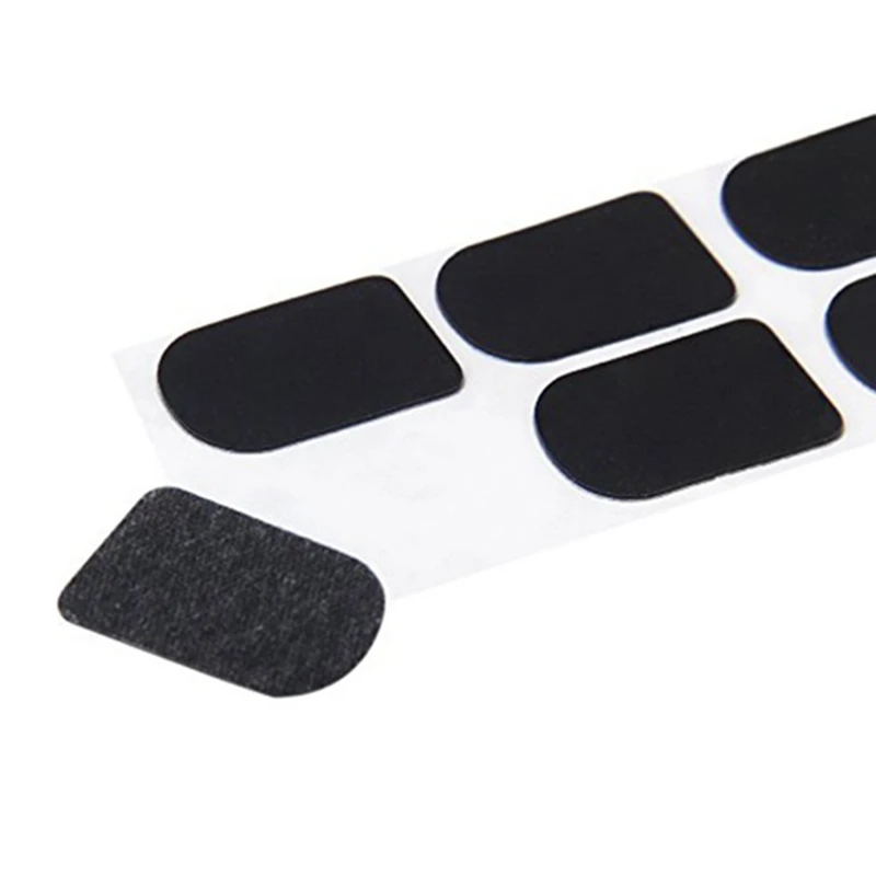 48Pcs Clarinet/Soprano Saxophone Sax Mouthpiece Patches Pads Cushions Black---0.8Mm